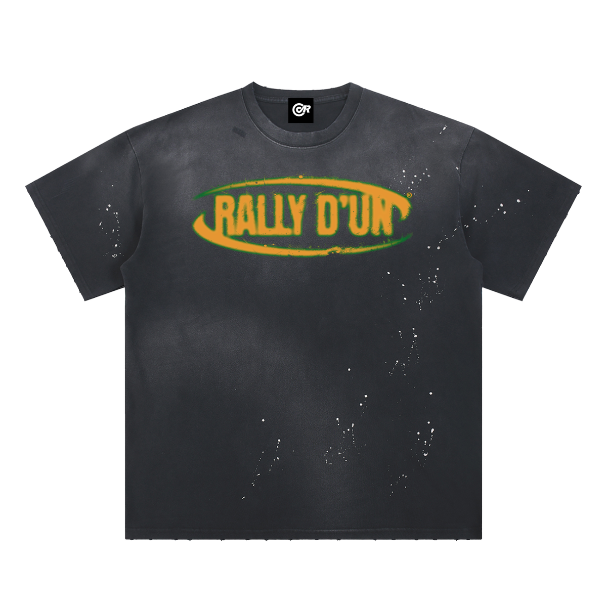 Hand-Frayed Sunfade Paint Splatter T-Shirt