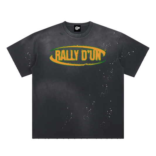 Hand-Frayed Sunfade Paint Splatter T-Shirt